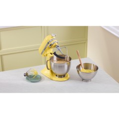 KitchenAid 5KSM195PSEBT røremaskine og mikser Bordmixer 300 W Rustfrit stål, Gul